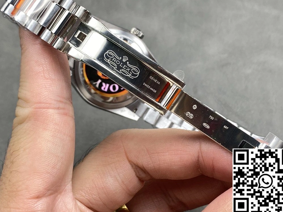 Day M128236-0018 v5 Tungsten Factory QF Date Steel White Dial 36mm Rolex 0217